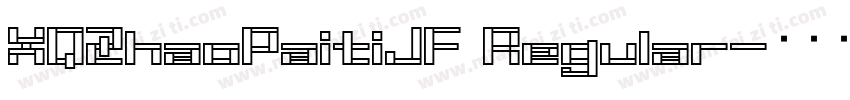 XQZhaoPaitiJF Regular字体转换